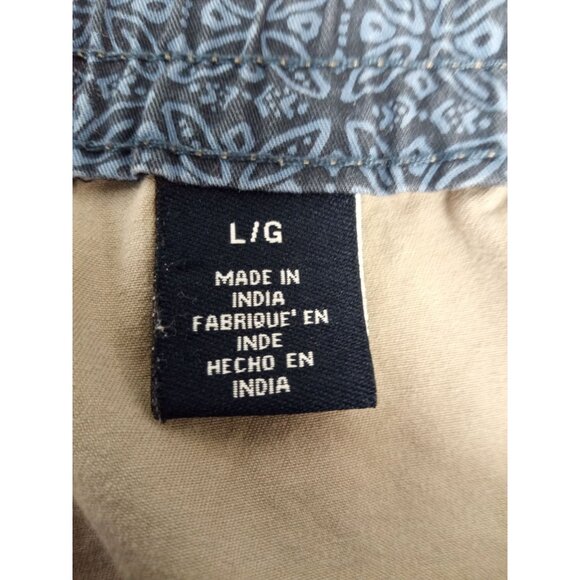 Chaps Men's Tan Flat Front Elastic Waist Shorts Size Large - Picture 4 of 5